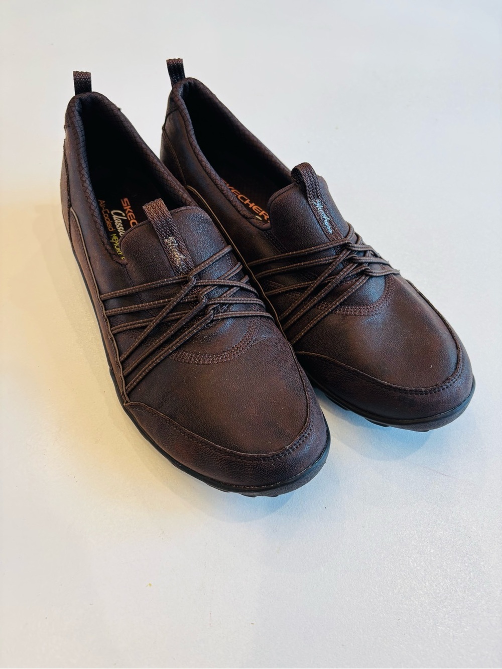 Skechers Empress Let’s Be Real Women’s Dark Brown Slip-On Loafers size 9
